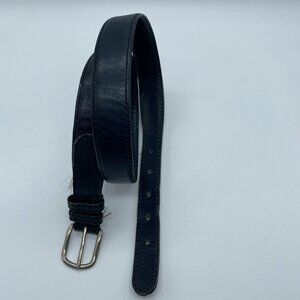 Unbranded Black Genuine Leather Belt Women's Size M Uruguay 0422-7